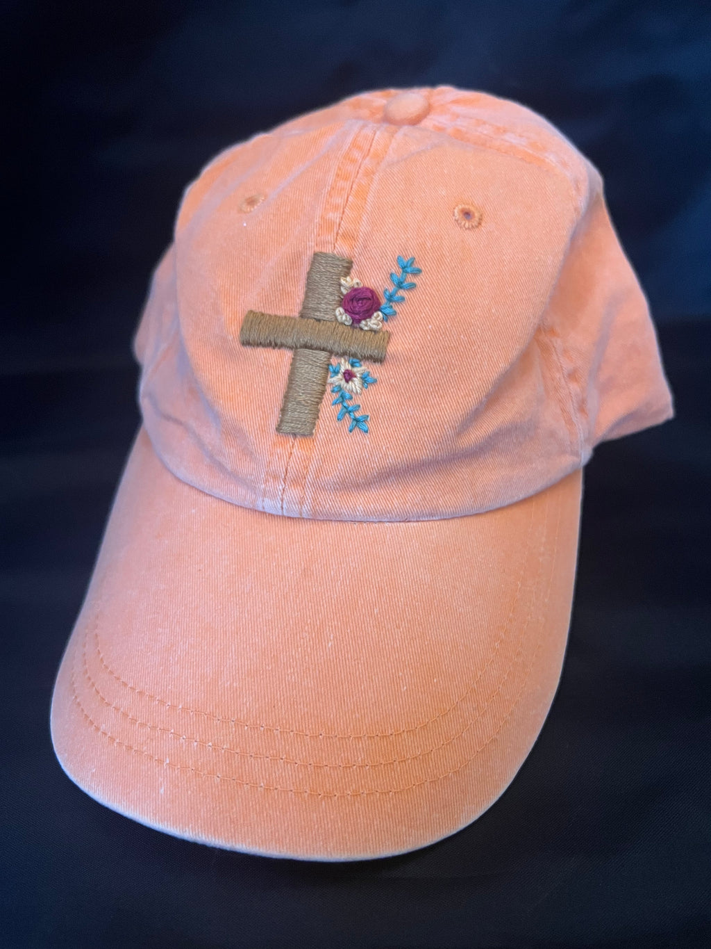 The Shepherd Stitch Hat - Orange Heather