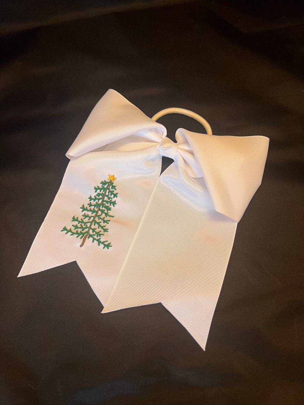 Stitched for the Christmas Season Hair Bow