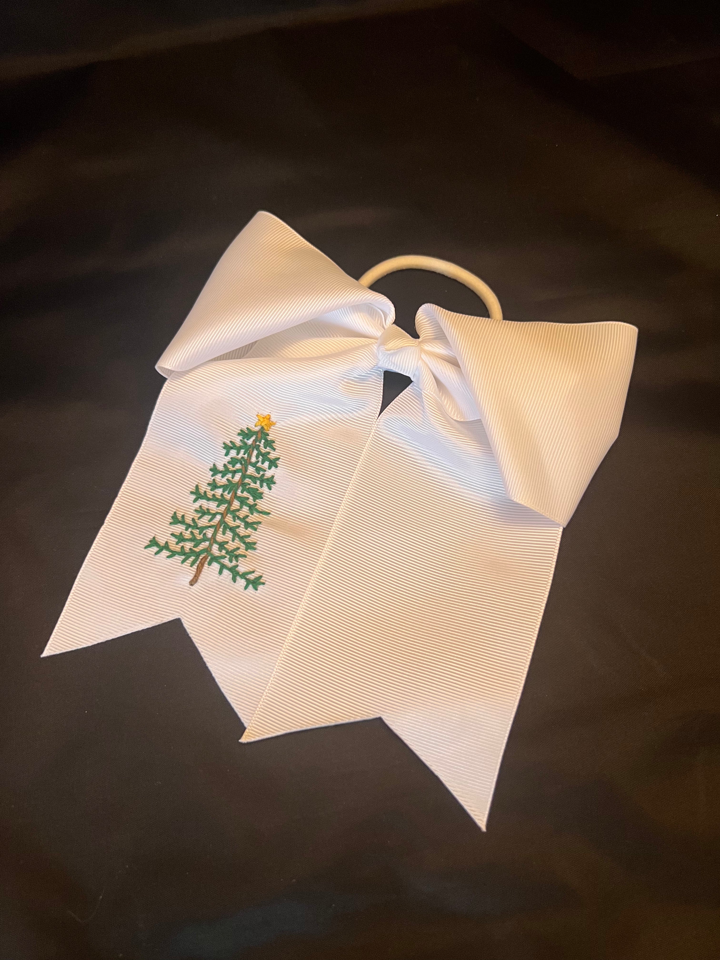 Stitched for the Christmas Season Hair Bow