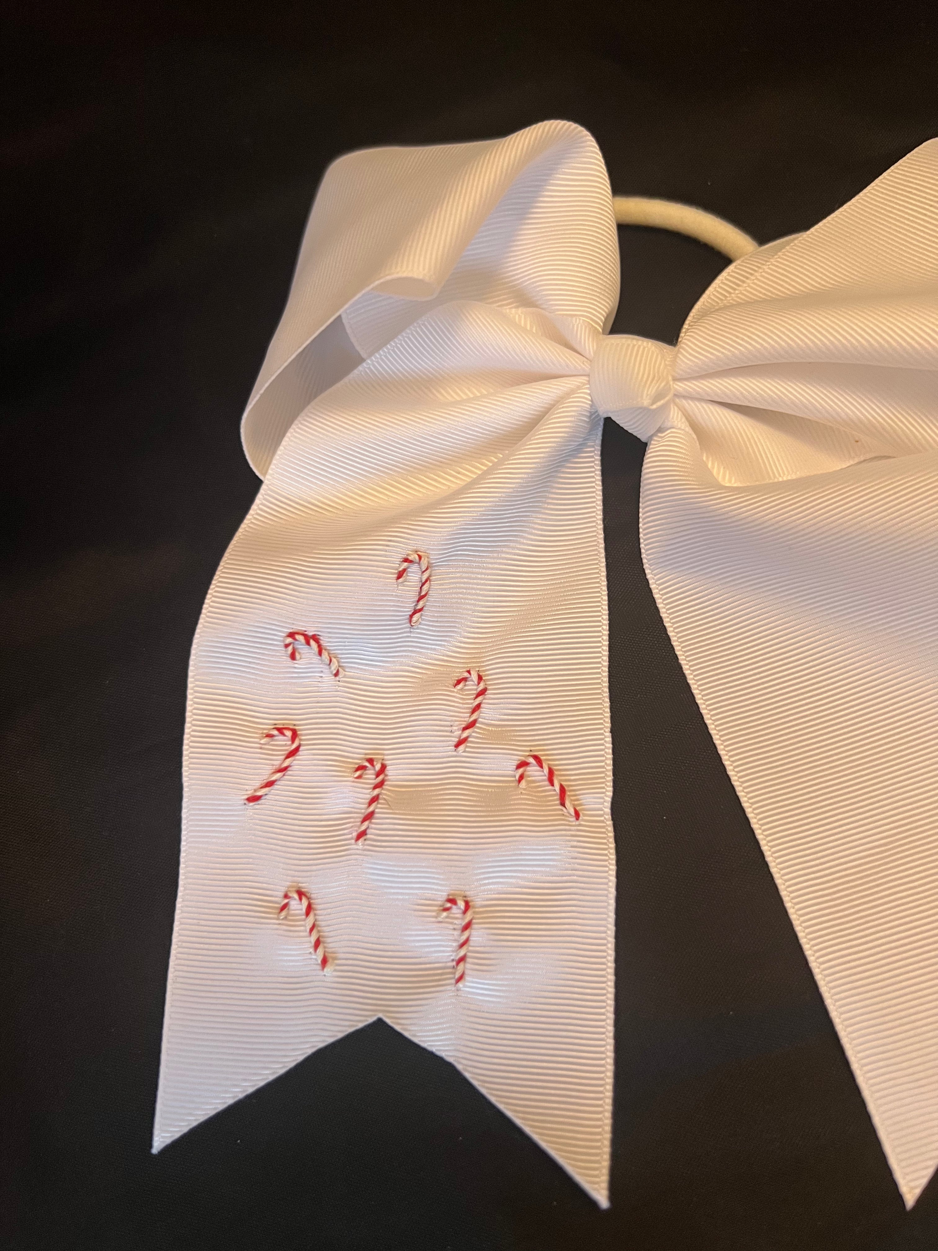 Stitched for the Christmas Season Hair Bow