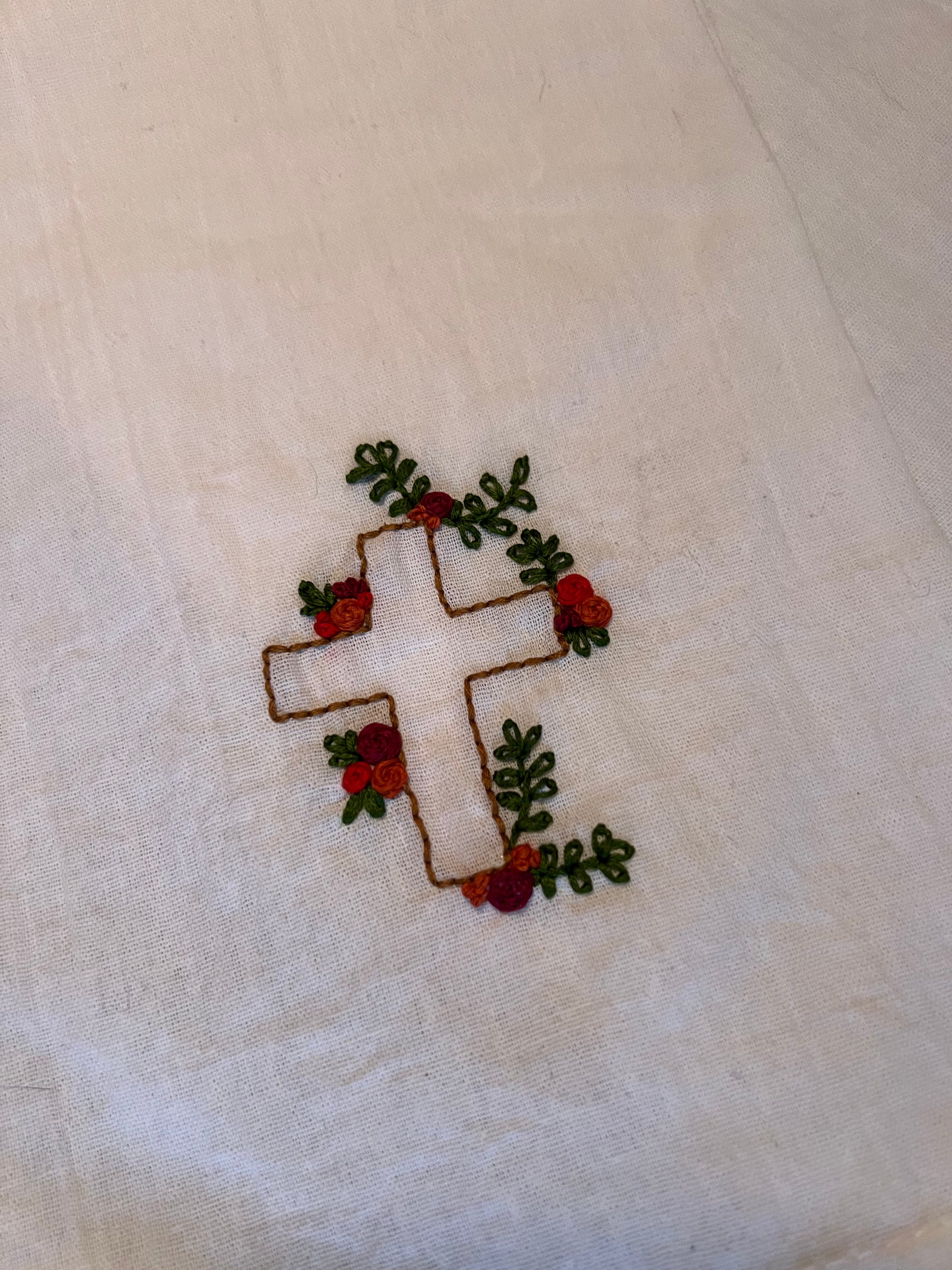 Blooming Cross Tea Towel