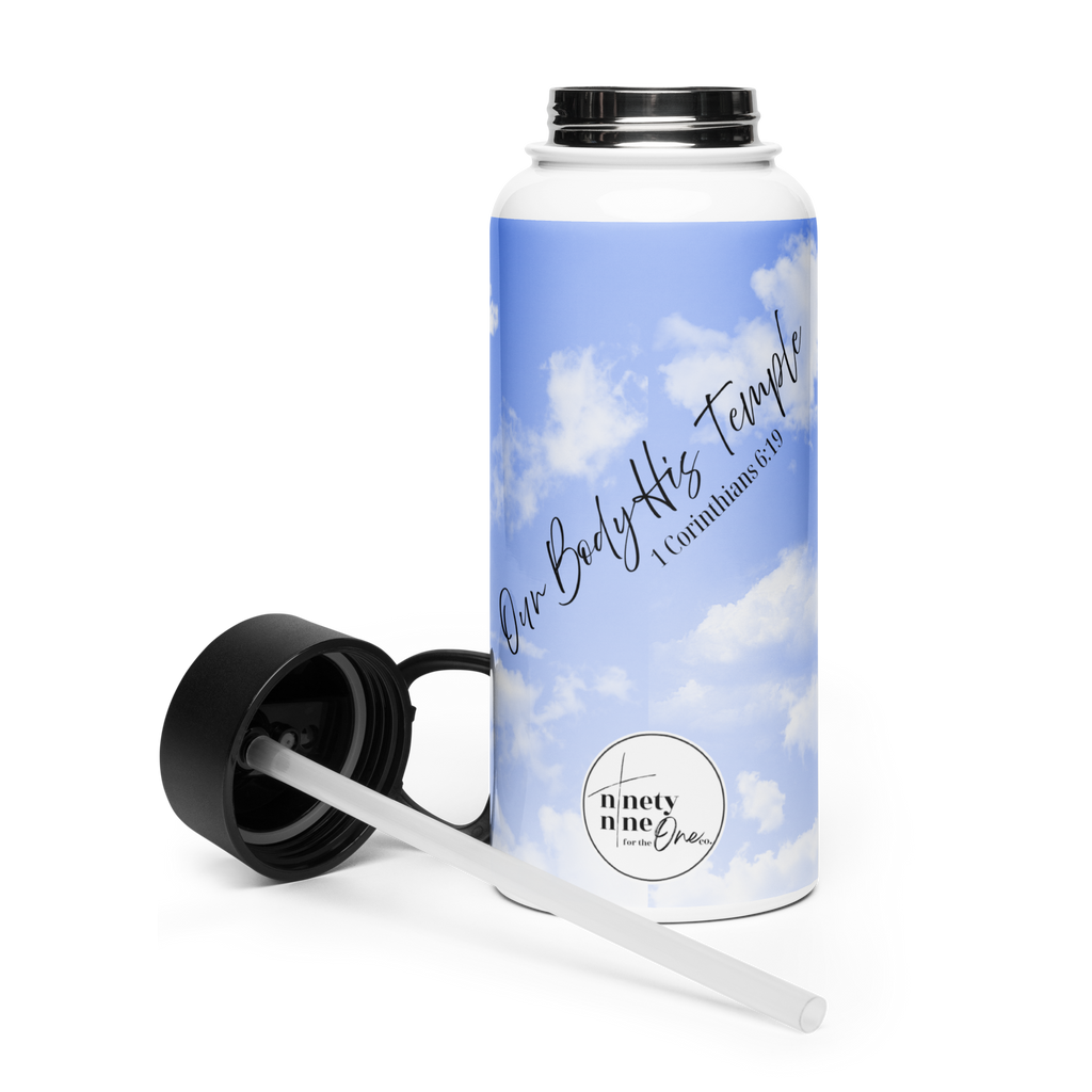 Our Body His Temple Water Bottle