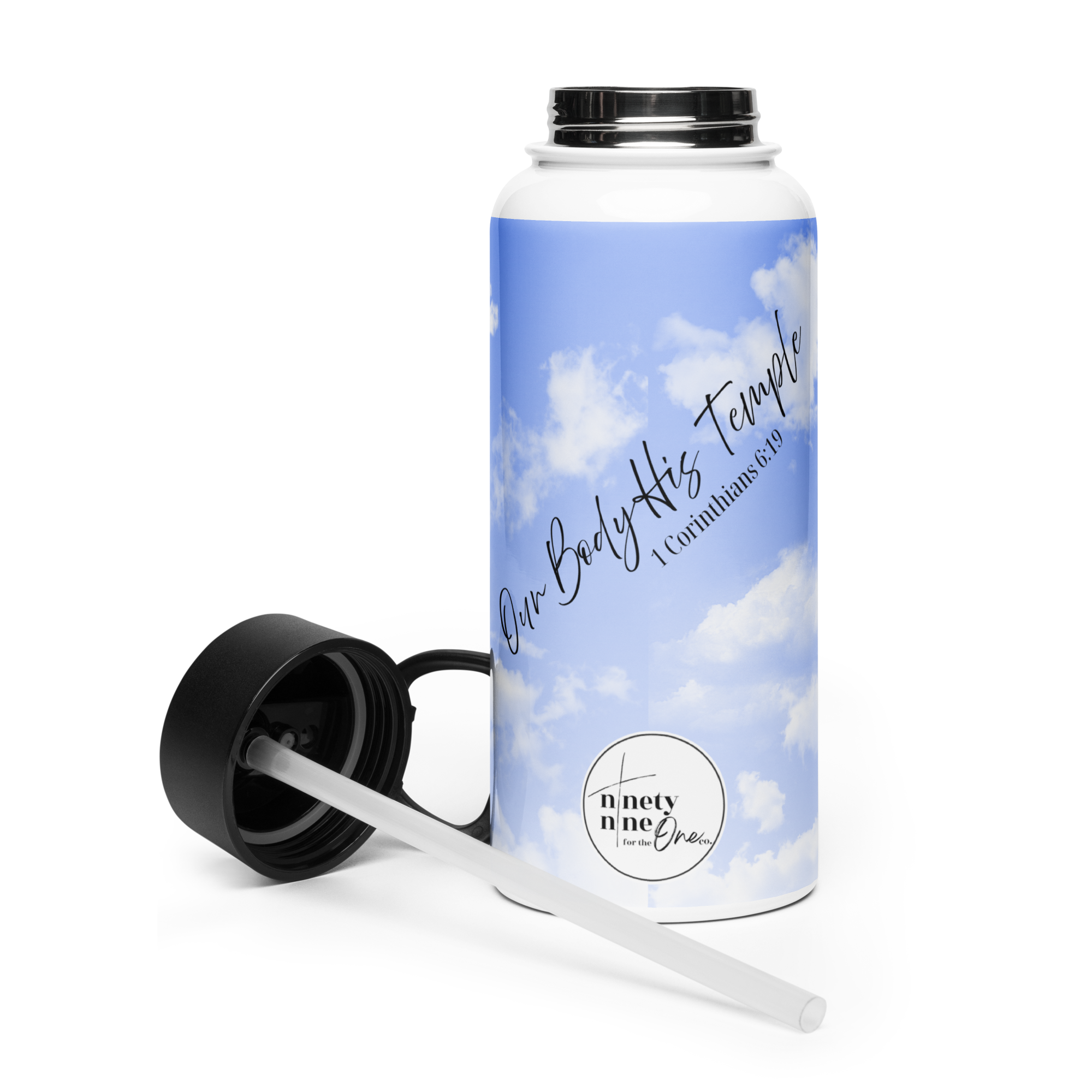 Our Body His Temple Water Bottle