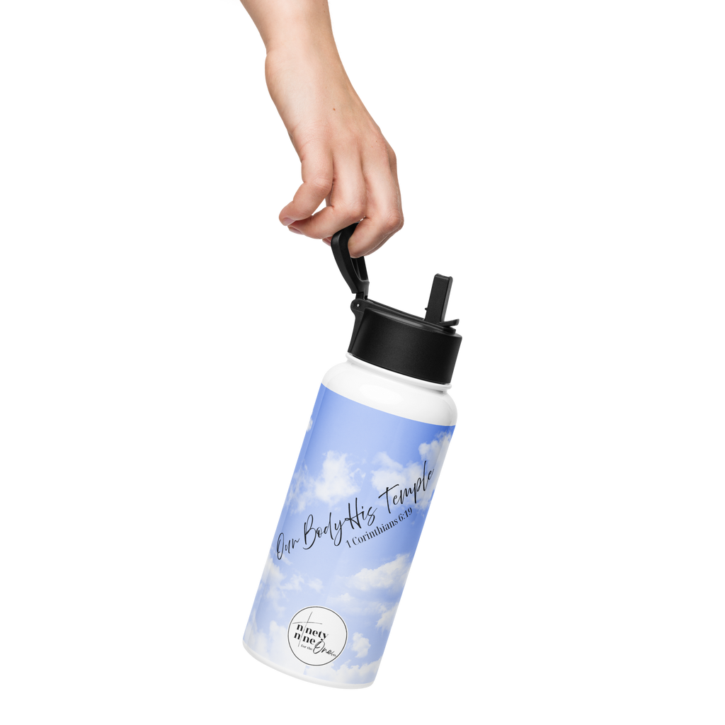 Our Body His Temple Water Bottle